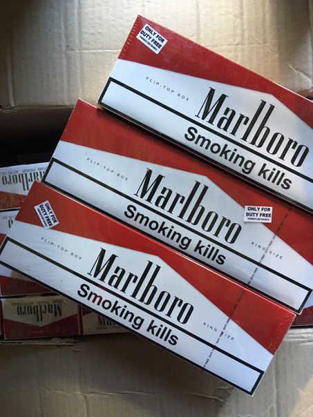 Сигареты "Marlboro" Красный (серый скотч)